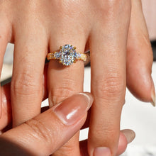 Load image into Gallery viewer, Elegant Moissanite Engagement Ring on Hand Model