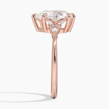 Load image into Gallery viewer, Elegant Pear Cut Moissanite Ring in 18K Finish