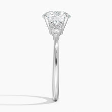 Load image into Gallery viewer, Accent-Stone Moissanite Engagement Ring Design