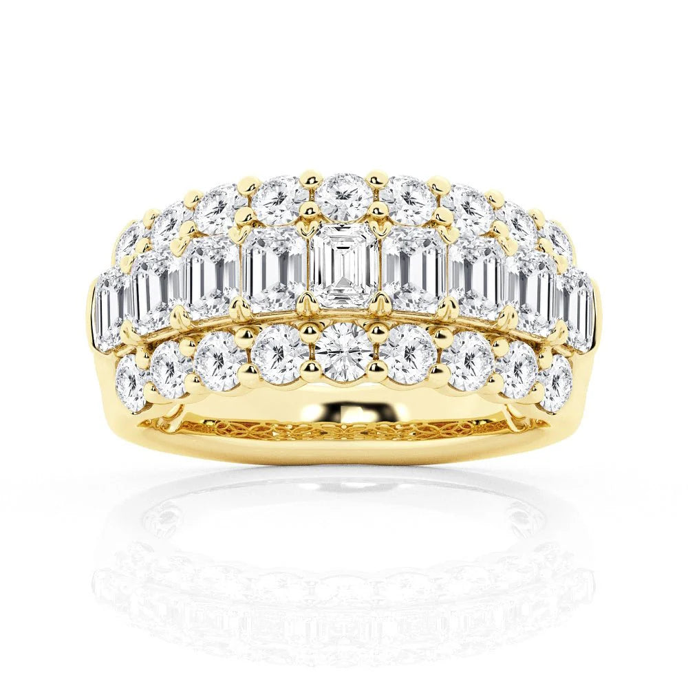 Modern Moissanite Band for Women