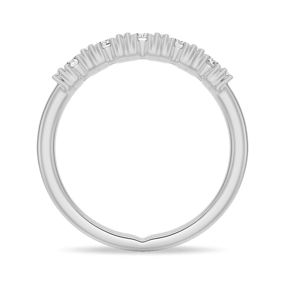 Comfort Fit Pavé and Emerald Cut Band