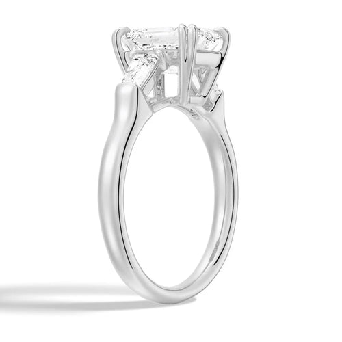 Baguette Accent Lab Diamond Ring