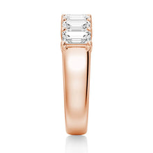 Load image into Gallery viewer, Elegant Emerald Moissanite Wedding Ring