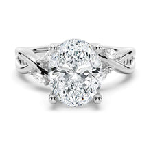 Load image into Gallery viewer, Enchanted Forest Oval Moissanite Ring