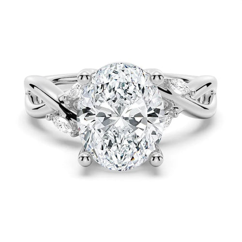 Enchanted Forest Oval Moissanite Ring