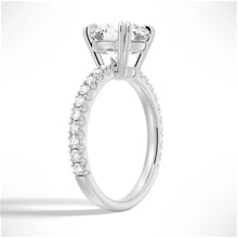 Load image into Gallery viewer, Dramatic Four-Prong Moissanite Solitaire Ring