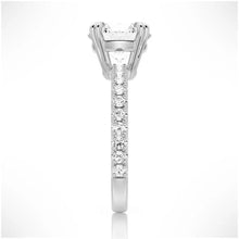 Load image into Gallery viewer, Gothic-Inspired Engagement Ring with Moissanite
