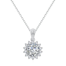 Load image into Gallery viewer, flower moissanite necklace  
