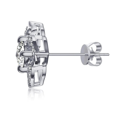 floral stud earrings  