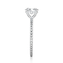 Load image into Gallery viewer, Four-Prong Oval Diamond Ring with Hidden Halo