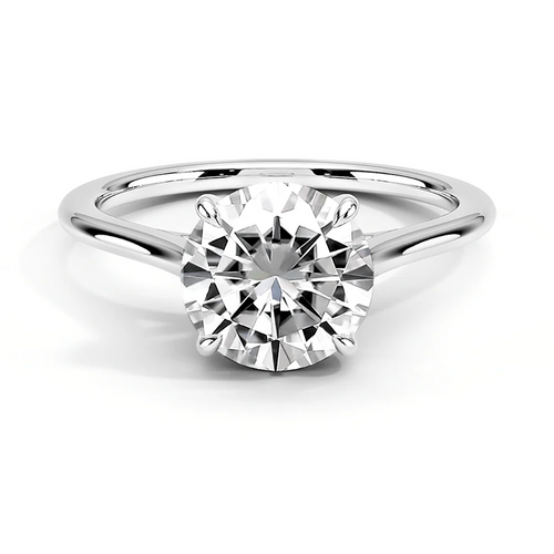 Round Cut Lab-Grown Diamond Solitaire Ring
