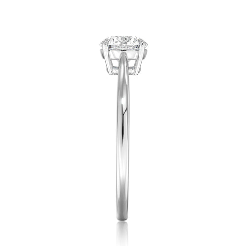 Solitaire Round Diamond in Platinum Setting