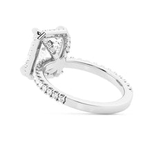 Load image into Gallery viewer, Emerald Cut Moissanite Engagement Ring in 14K Gold