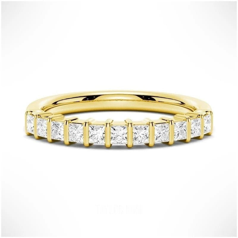Half Eternity Moissanite Ring in Gold