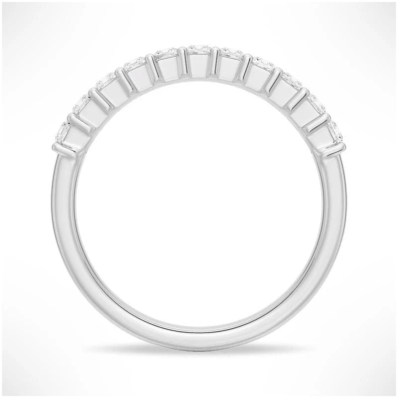 Gold Moissanite Band Closeup
