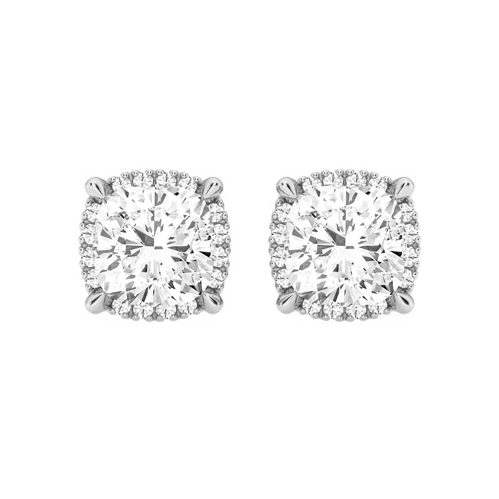 cushion cut earrings  