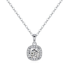 Load image into Gallery viewer, cushion cut moissanite necklace  