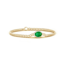 Load image into Gallery viewer, halo emerald bracelet  