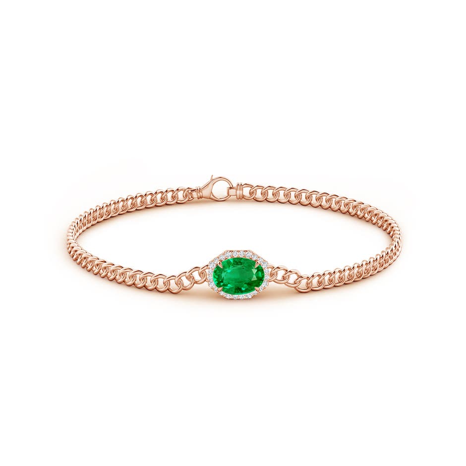 oval halo bracelet  