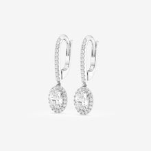 Load image into Gallery viewer, halo drop earrings  