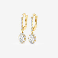 Load image into Gallery viewer, oval cut earrings  