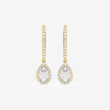 Load image into Gallery viewer, gold pear earrings  