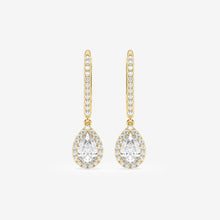 Load image into Gallery viewer, moissanite bridal earrings  