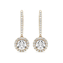 Load image into Gallery viewer, pavé moissanite earrings  