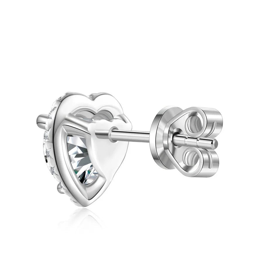 halo heart earrings 