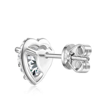 Load image into Gallery viewer, halo heart earrings 