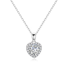 Load image into Gallery viewer, heart moissanite necklace  