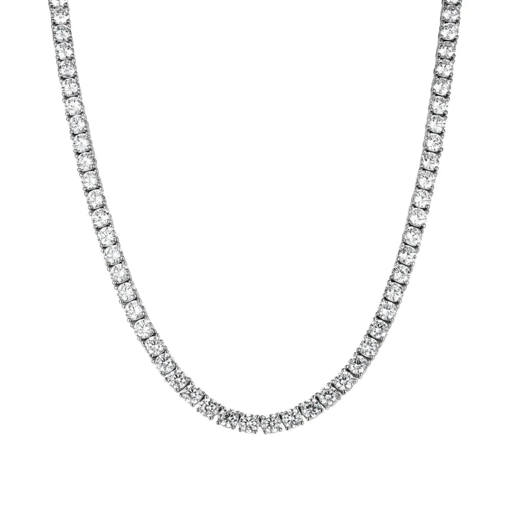 moissanite tennis necklace  