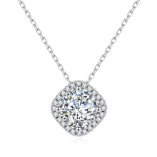Load image into Gallery viewer, square moissanite necklace  