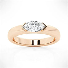 Load image into Gallery viewer, Marquise Cut Moissanite Ring Stack on Hand