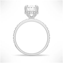 Load image into Gallery viewer, Moissanite Engagement Ring in Platinum Finish