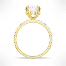 Load image into Gallery viewer, Micropavé Oval Moissanite Engagement Ring | TKEANAAL Fine Jewelry