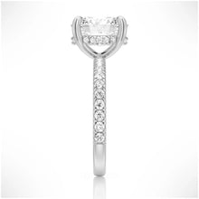 Load image into Gallery viewer, Handcrafted Micropavé Moissanite Ring