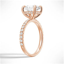 Load image into Gallery viewer, Micropavé Oval Moissanite Engagement Ring | TKEANAAL Fine Jewelry