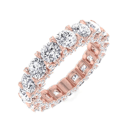 Micropavé Round Moissanite Eternity Band