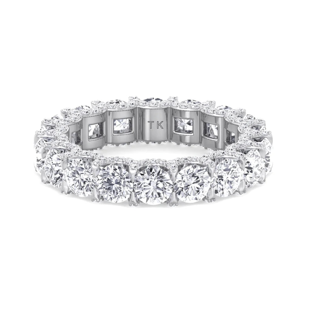 Full Eternity Band with Round Moissanite