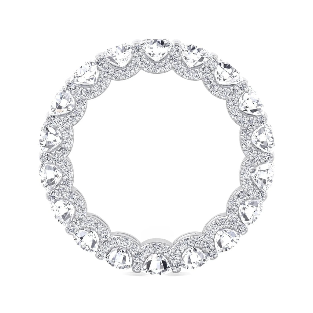 Moissanite Ring in Platinum Setting