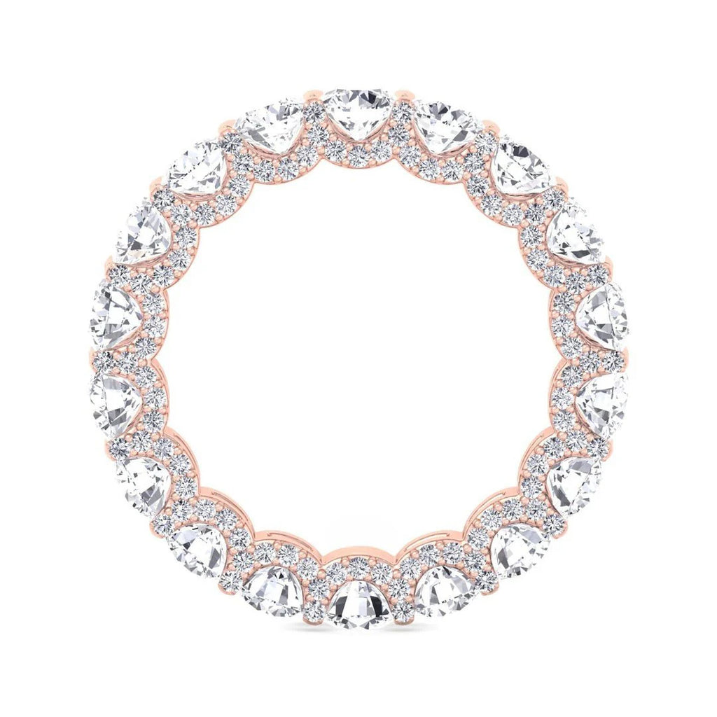 Eternity Band Closeup with Round Stones