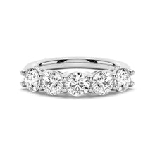 Load image into Gallery viewer, Minimalist Shared Prong Moissanite Wedding Band