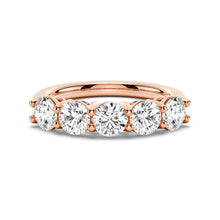 Load image into Gallery viewer, Comfort Fit Shared Prong Wedding Band