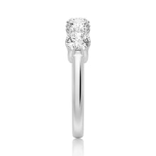 Load image into Gallery viewer, Minimalist Shared Prong Moissanite Wedding Band – Elegant &amp; Timeless Design