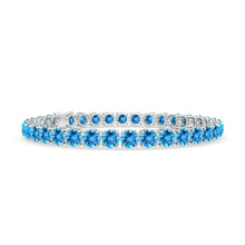 Load image into Gallery viewer, blue topaz bracelet  