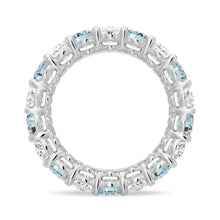 Load image into Gallery viewer, Oval Cut White Sapphire Men’s Wedding Band – Silver, Gold or Platinum Ring