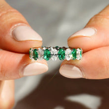 Load image into Gallery viewer, Lab-Grown Sapphire Wedding Band for Men