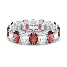 Load image into Gallery viewer, Oval Cut White Sapphire Men’s Ring