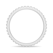 Load image into Gallery viewer, Unique Moissanite Wedding Band – Artistic Statement Eternity Ring